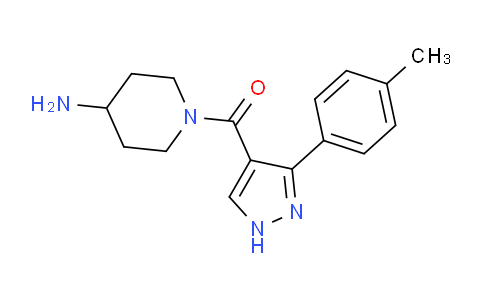CAS No. 1325305-71-2, (4-Aminopiperidin-1-yl)(3-(p-tolyl)-1H-pyrazol-4-yl)methanone