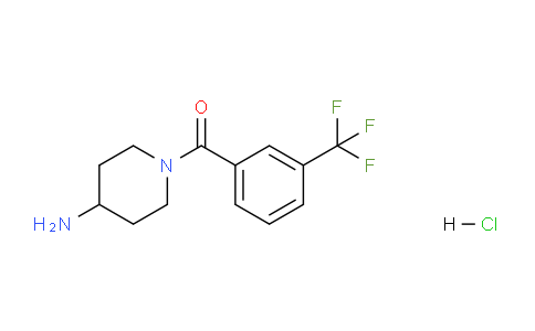 CAS No. 1606907-79-2, (4-Aminopiperidin-1-yl)(3-(trifluoromethyl)phenyl)methanone hydrochloride