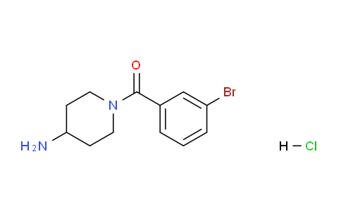 CAS No. 1286274-81-4, (4-Aminopiperidin-1-yl)(3-bromophenyl)methanone hydrochloride