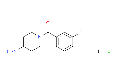 CAS No. 915763-93-8, (4-Aminopiperidin-1-yl)(3-fluorophenyl)methanone hydrochloride