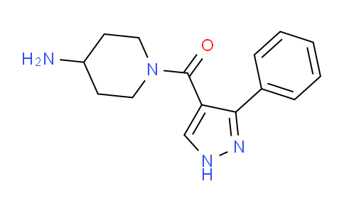 CAS No. 1338651-90-3, (4-Aminopiperidin-1-yl)(3-phenyl-1H-pyrazol-4-yl)methanone
