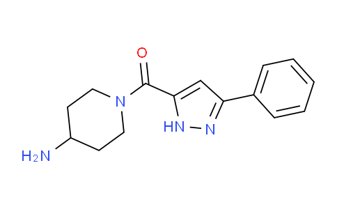 CAS No. 1607174-15-1, (4-Aminopiperidin-1-yl)(3-phenyl-1H-pyrazol-5-yl)methanone