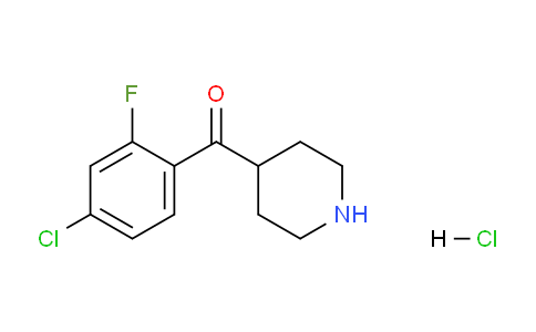 CAS No. 1159824-09-5, (4-Chloro-2-fluorophenyl)(piperidin-4-yl)methanone hydrochloride