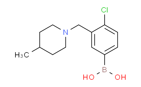 CAS No. 1704080-68-1, (4-chloro-3-((4-methylpiperidin-1-yl)methyl)phenyl)boronic acid