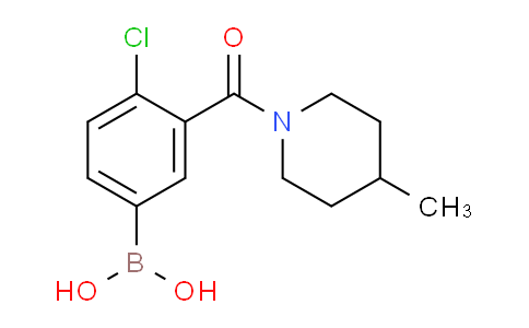 CAS No. 1449144-55-1, (4-chloro-3-(4-methylpiperidine-1-carbonyl)phenyl)boronic acid