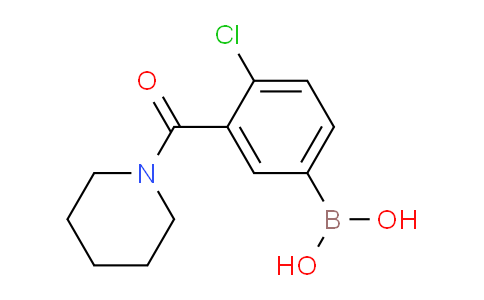 CAS No. 871332-70-6, (4-Chloro-3-(piperidine-1-carbonyl)phenyl)boronic acid