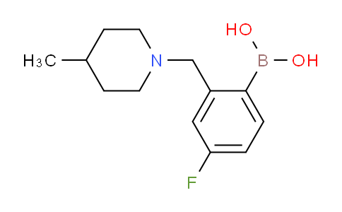 CAS No. 1704063-82-0, (4-fluoro-2-((4-methylpiperidin-1-yl)methyl)phenyl)boronic acid