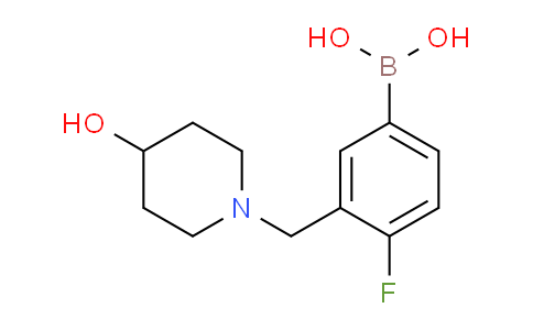 CAS No. 1704063-91-1, (4-fluoro-3-((4-hydroxypiperidin-1-yl)methyl)phenyl)boronic acid