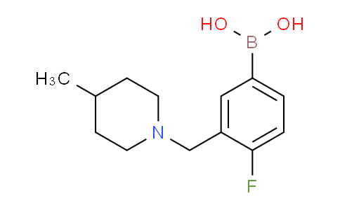 CAS No. 1704063-90-0, (4-fluoro-3-((4-methylpiperidin-1-yl)methyl)phenyl)boronic acid