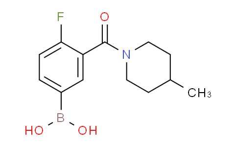 CAS No. 1449135-54-9, (4-Fluoro-3-(4-methylpiperidine-1-carbonyl)phenyl)boronic acid