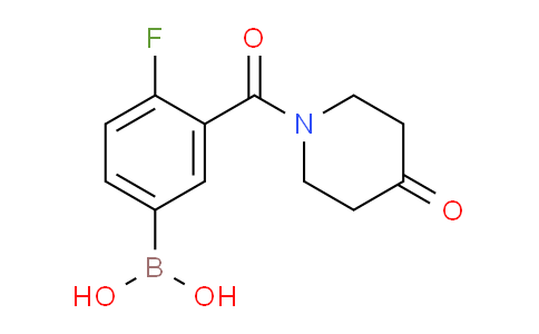 CAS No. 1704082-33-6, (4-fluoro-3-(4-oxopiperidine-1-carbonyl)phenyl)boronic acid