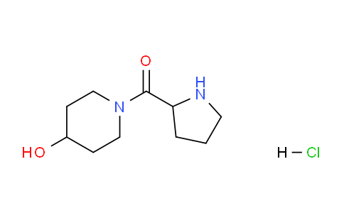 CAS No. 1236256-82-8, (4-Hydroxypiperidin-1-yl)(pyrrolidin-2-yl)methanone hydrochloride