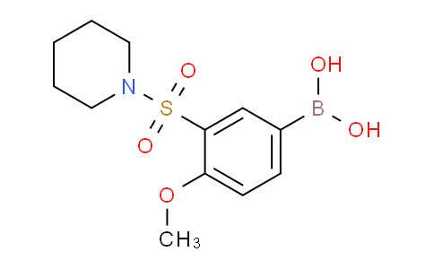 CAS No. 874219-18-8, (4-Methoxy-3-(piperidin-1-ylsulfonyl)phenyl)boronic acid