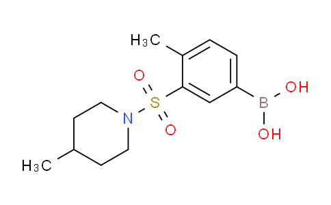 CAS No. 1704067-10-6, (4-methyl-3-((4-methylpiperidin-1-yl)sulfonyl)phenyl)boronic acid