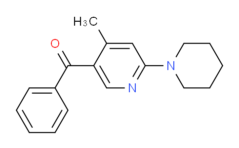 CAS No. 1355231-72-9, (4-Methyl-6-(piperidin-1-yl)pyridin-3-yl)(phenyl)methanone
