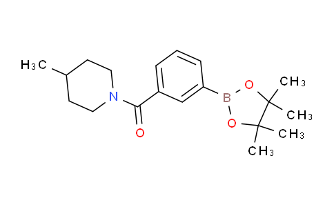 CAS No. 1509932-02-8, (4-methylpiperidin-1-yl)(3-(4,4,5,5-tetramethyl-1,3,2-dioxaborolan-2-yl)phenyl)methanone