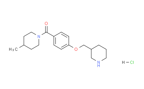 CAS No. 1332531-10-8, (4-Methylpiperidin-1-yl)(4-(piperidin-3-ylmethoxy)phenyl)methanone hydrochloride