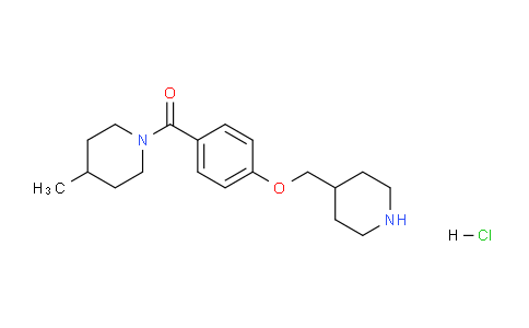 CAS No. 1332531-28-8, (4-Methylpiperidin-1-yl)(4-(piperidin-4-ylmethoxy)phenyl)methanone hydrochloride