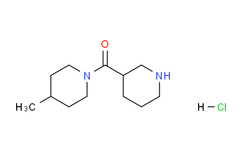 CAS No. 845885-84-9, (4-Methylpiperidin-1-yl)(piperidin-3-yl)methanone hydrochloride