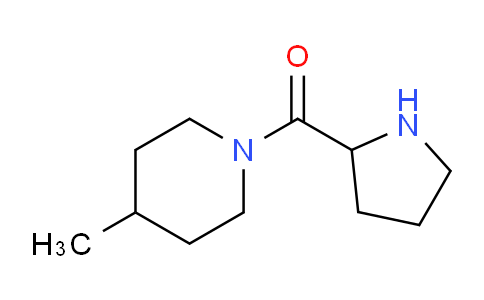 CAS No. 1009747-52-7, (4-Methylpiperidin-1-yl)(pyrrolidin-2-yl)methanone