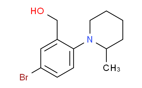 CAS No. 1141474-34-1, (5-Bromo-2-(2-methylpiperidin-1-yl)phenyl)methanol