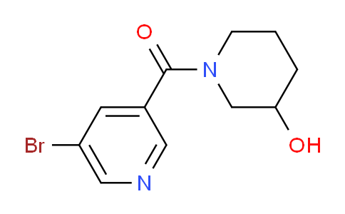 CAS No. 1157107-55-5, (5-Bromopyridin-3-yl)(3-hydroxypiperidin-1-yl)methanone