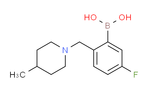 CAS No. 1332505-87-9, (5-fluoro-2-((4-methylpiperidin-1-yl)methyl)phenyl)boronic acid