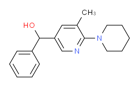 CAS No. 1355224-97-3, (5-Methyl-6-(piperidin-1-yl)pyridin-3-yl)(phenyl)methanol