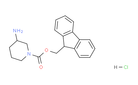 CAS No. 811841-86-8, (9H-Fluoren-9-yl)methyl 3-aminopiperidine-1-carboxylate hydrochloride