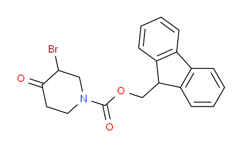 CAS No. 562827-16-1, (9H-Fluoren-9-yl)methyl 3-bromo-4-oxopiperidine-1-carboxylate