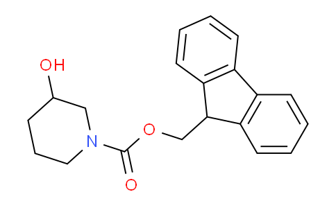 CAS No. 1072502-05-6, (9H-Fluoren-9-yl)methyl 3-hydroxypiperidine-1-carboxylate