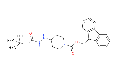 CAS No. 205058-46-4, (9H-Fluoren-9-yl)methyl 4-(2-(tert-butoxycarbonyl)hydrazinyl)piperidine-1-carboxylate