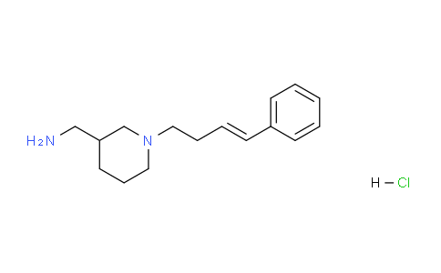CAS No. 1353990-93-8, (E)-(1-(4-Phenylbut-3-en-1-yl)piperidin-3-yl)methanamine hydrochloride