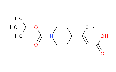 CAS No. 1037754-65-6, (E)-3-(1-(tert-Butoxycarbonyl)piperidin-4-yl)but-2-enoic acid