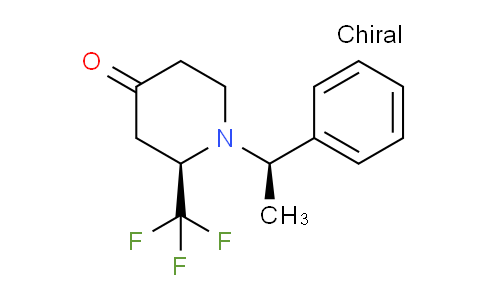 CAS No. 1417895-49-8, (R)-1-((R)-1-Phenylethyl)-2-(trifluoromethyl)piperidin-4-one