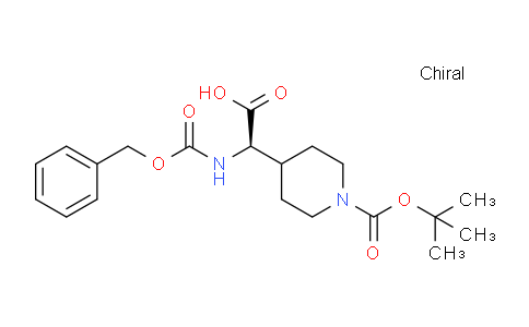 CAS No. 400888-22-4, (R)-2-(((Benzyloxy)carbonyl)amino)-2-(1-(tert-butoxycarbonyl)piperidin-4-yl)acetic acid