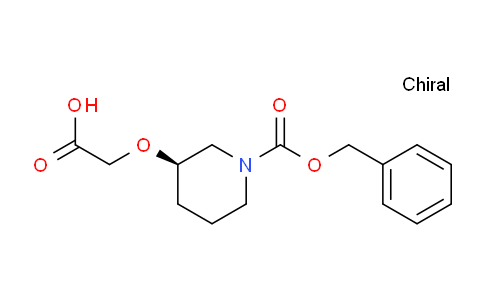 CAS No. 937057-83-5, (R)-2-((1-((Benzyloxy)carbonyl)piperidin-3-yl)oxy)acetic acid
