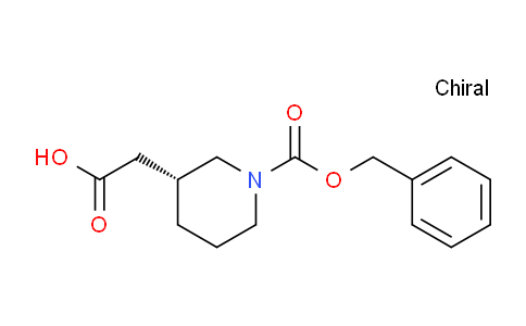 CAS No. 1821789-69-8, (R)-2-(1-((Benzyloxy)carbonyl)piperidin-3-yl)acetic acid