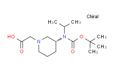 CAS No. 1354011-75-8, (R)-2-(3-((tert-Butoxycarbonyl)(isopropyl)amino)piperidin-1-yl)acetic acid