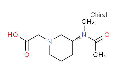 CAS No. 1354000-96-6, (R)-2-(3-(N-Methylacetamido)piperidin-1-yl)acetic acid