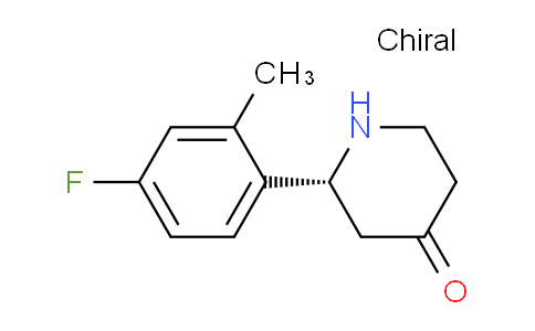 CAS No. 414910-12-6, (R)-2-(4-Fluoro-2-methylphenyl)piperidin-4-one