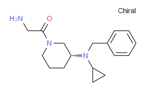 CAS No. 1354019-78-5, (R)-2-Amino-1-(3-(benzyl(cyclopropyl)amino)piperidin-1-yl)ethanone
