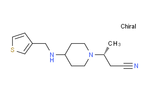 CAS No. 1346947-35-0, (R)-3-(4-((Thiophen-3-ylmethyl)amino)piperidin-1-yl)butanenitrile