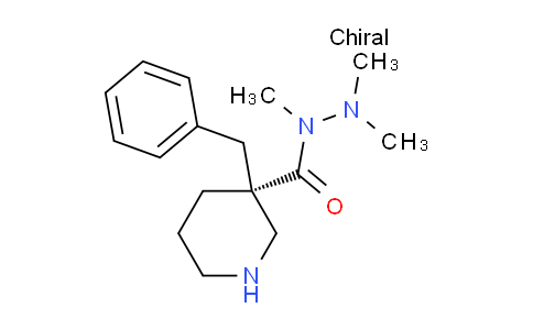 CAS No. 339539-84-3, (R)-3-Benzyl-N,N',N'-trimethylpiperidine-3-carbohydrazide