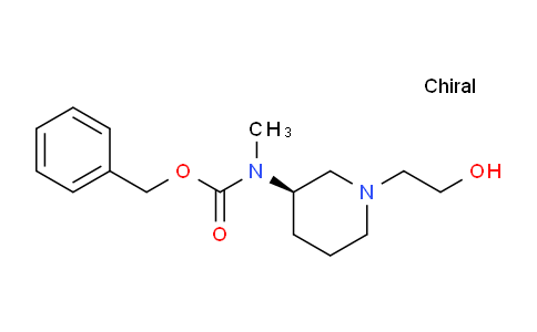 CAS No. 1354001-68-5, (R)-Benzyl (1-(2-hydroxyethyl)piperidin-3-yl)(methyl)carbamate