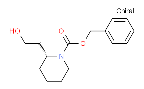 CAS No. 1000806-61-0, (R)-Benzyl 2-(2-hydroxyethyl)piperidine-1-carboxylate