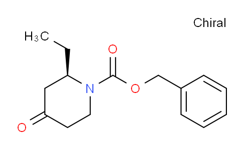 CAS No. 852051-11-7, (R)-Benzyl 2-ethyl-4-oxopiperidine-1-carboxylate