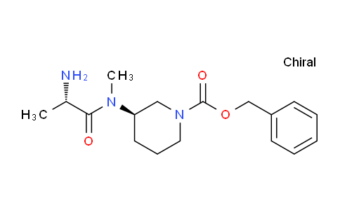 CAS No. 1401665-03-9, (R)-Benzyl 3-((S)-2-amino-N-methylpropanamido)piperidine-1-carboxylate