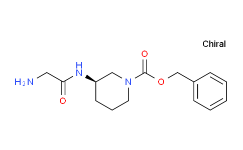 CAS No. 1353996-63-0, (R)-Benzyl 3-(2-aminoacetamido)piperidine-1-carboxylate