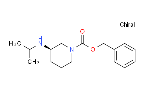 CAS No. 1044560-98-6, (R)-Benzyl 3-(isopropylamino)piperidine-1-carboxylate